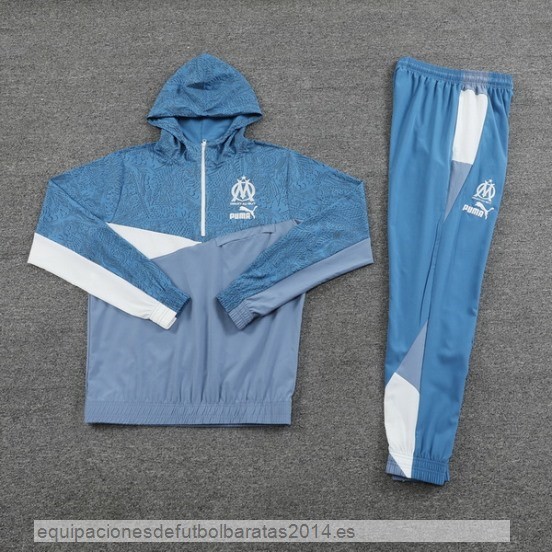 Nuevo Conjunto Completo Rompevientos Marsella 23/24 Azul Baratas